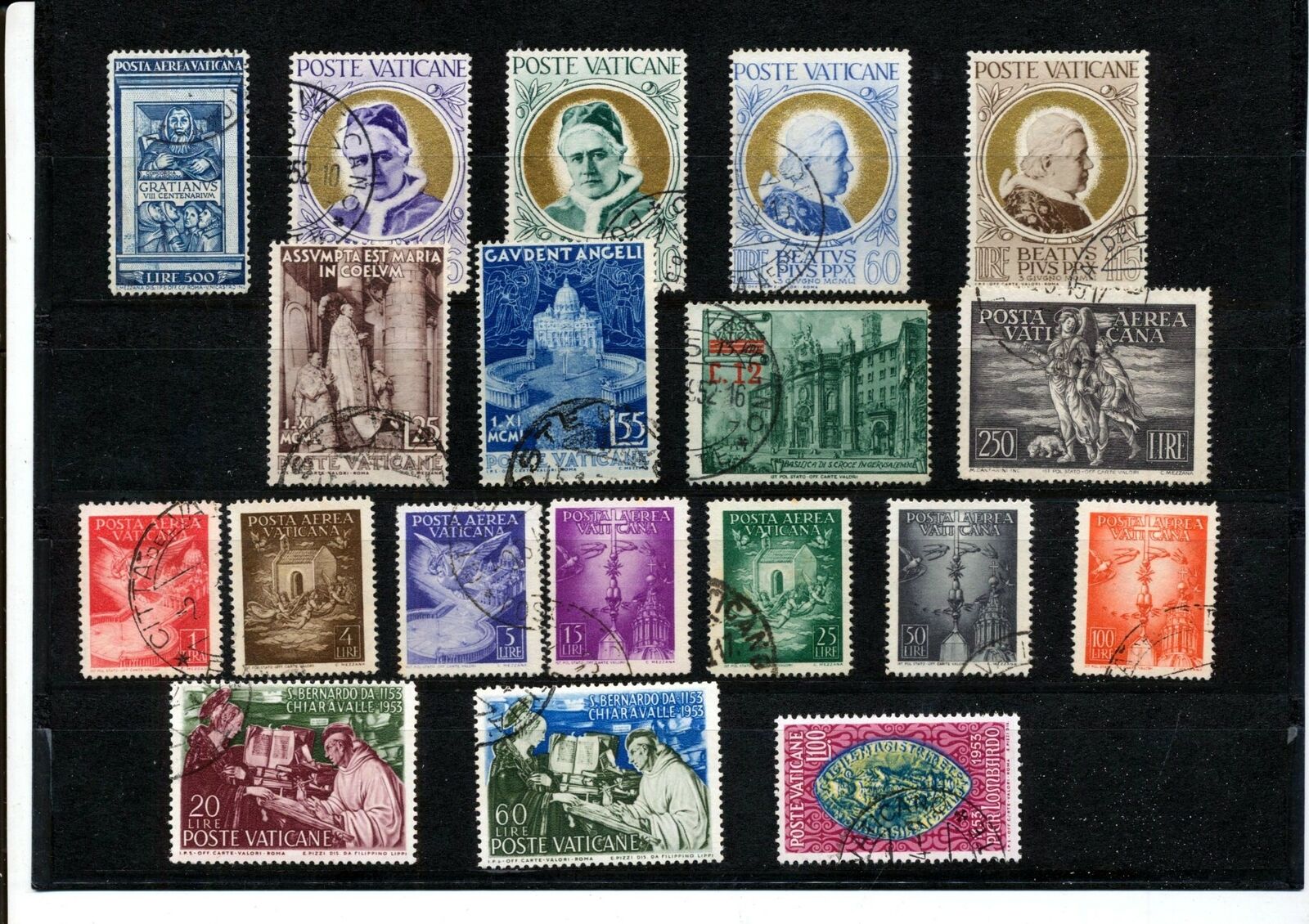 Vatican 1940s/50s Religion Airs Used (19 Items) (hux15