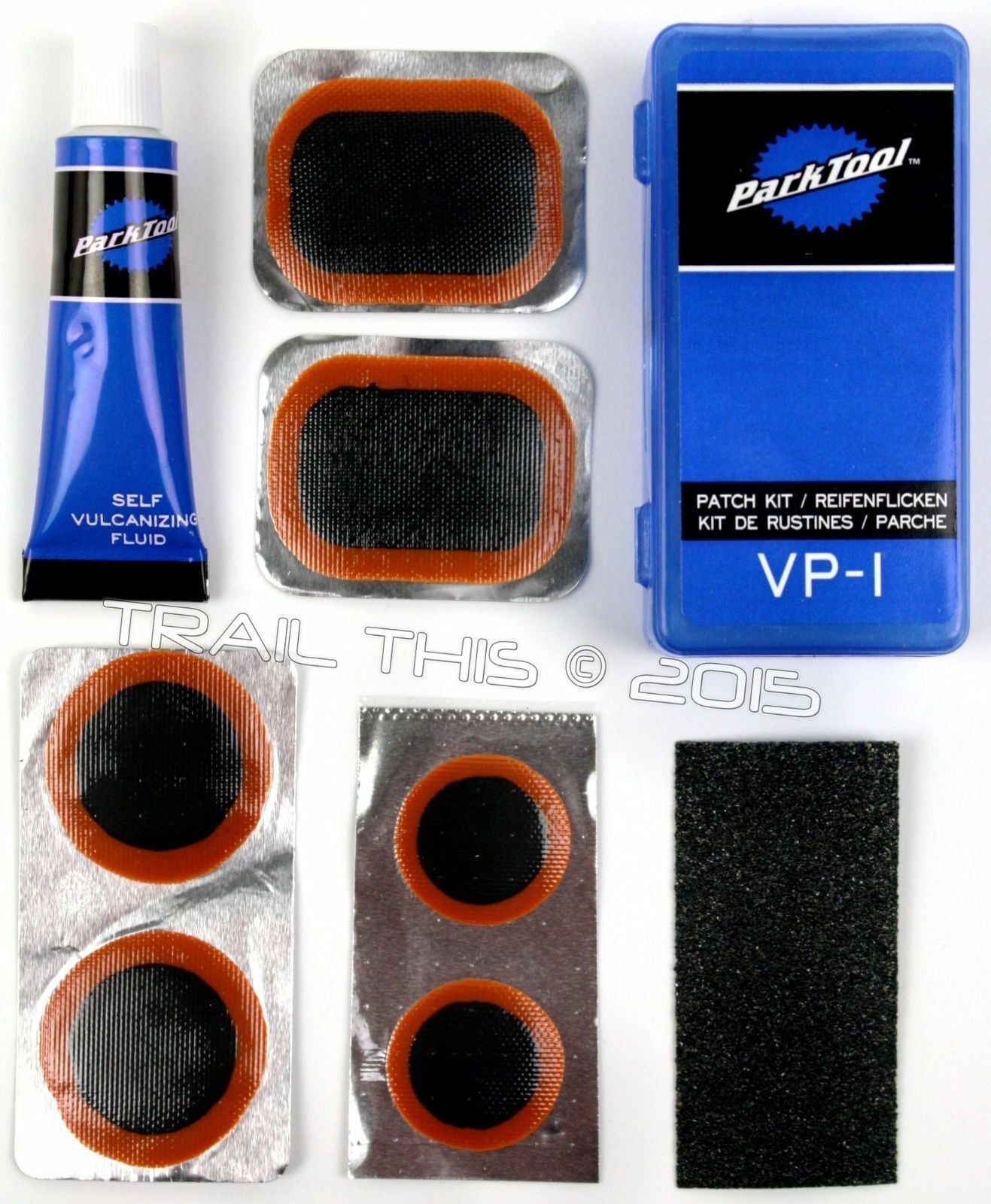 Park Tool Vp-1 Bicycle Tire Tube Vulcanizing Patch Repair Kit - 6-patches + Glue