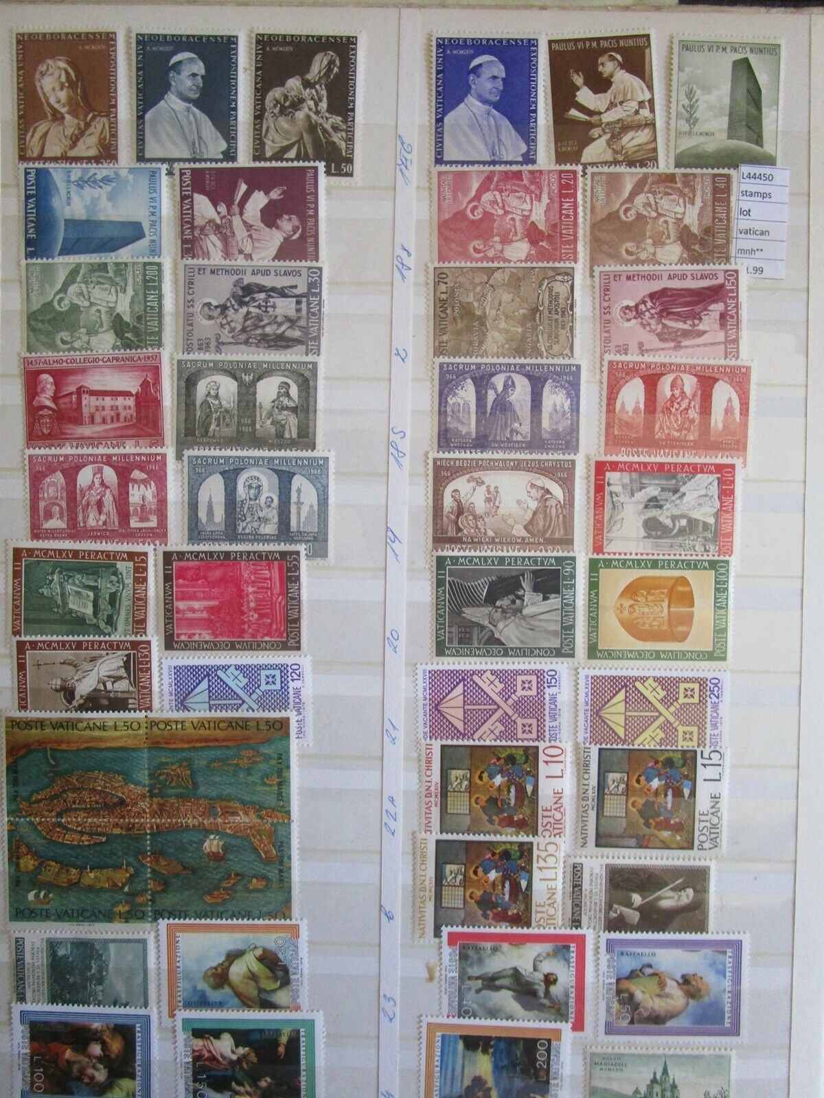Beautiful Collection Lot Stamps Vatican City Pope Mnh**  (l44450)