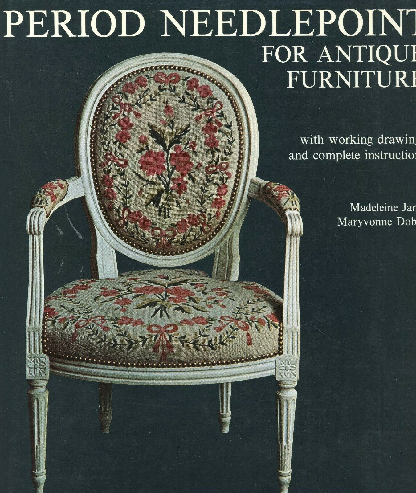 Antique Furniture Period Needlepoint - Dates Patterns Stiches Etc. / Scarce Book