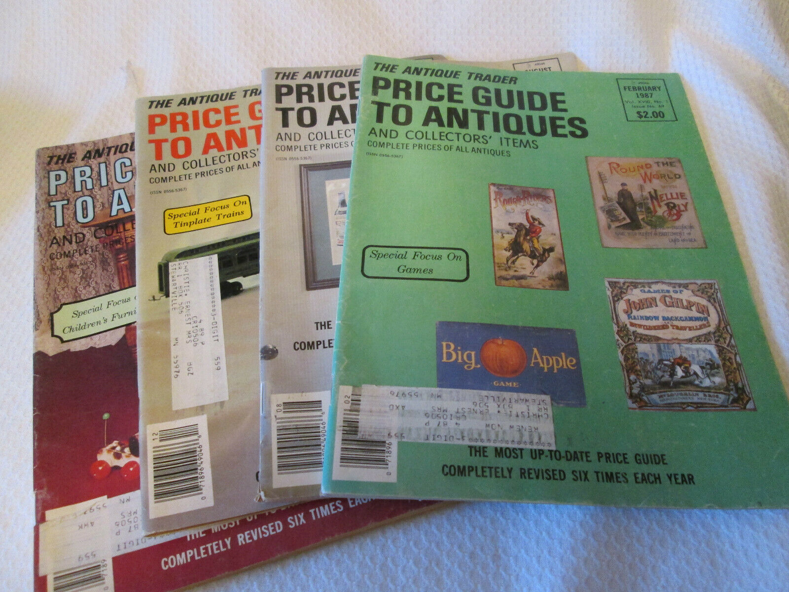 The Antique Trader Price Guide To Antiques Magazine 4 Issues 1987